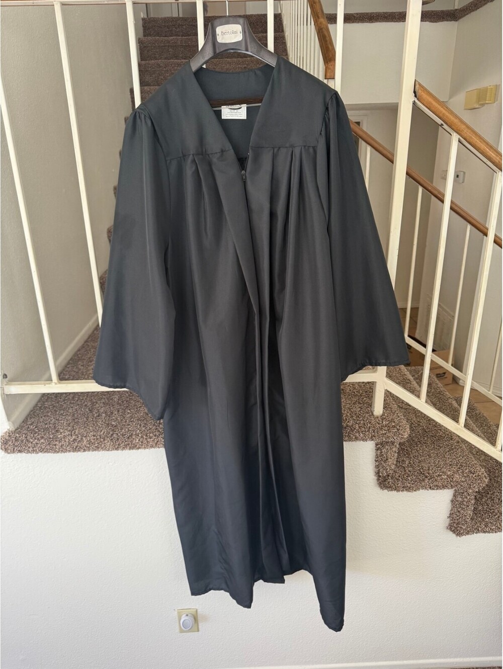 Jostens Black Graduation Gown – Size 6'4"-6'6"